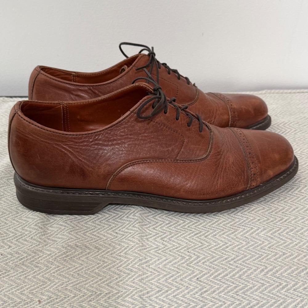 Sperry Oxford Shoes Mens 12 Brown Leather Cap Toe Dress Business Casual - Picture 1 of 7